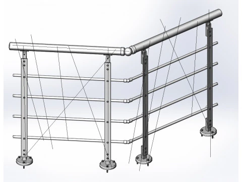 Алюминиевая балюстрада Bolcony 7 3D Модель