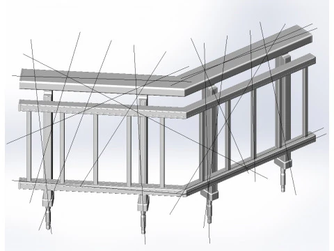 Balustrada aluminiowa Bolcony 8 Model 3D