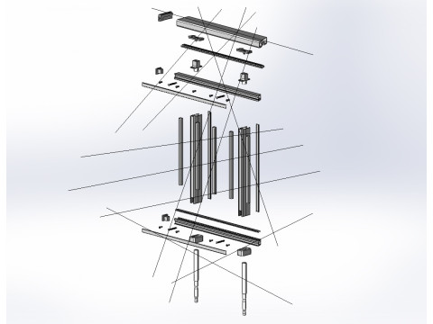 Aluminium Balustrade Bolcony 8 3Dモデル