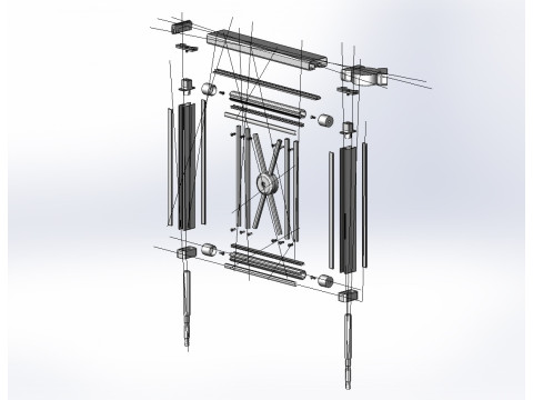 Aluminium Balustrade Bolcony 11 3D Model
