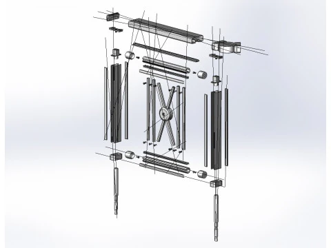 Aluminium Balustrade Bolcony 11 3D Model
