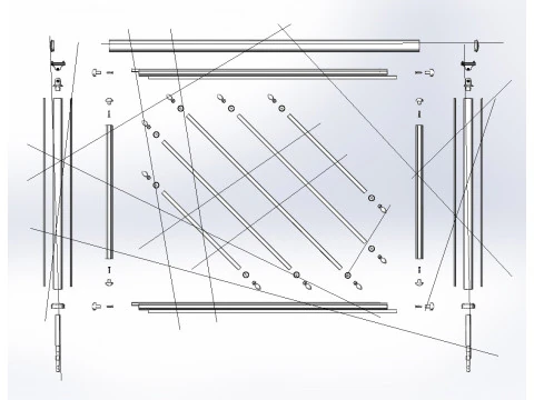 Aluminium Balustrade Bolcony 12 3D Model