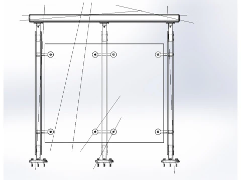 Aluminium Balustrade Bolcony 14 3D Model
