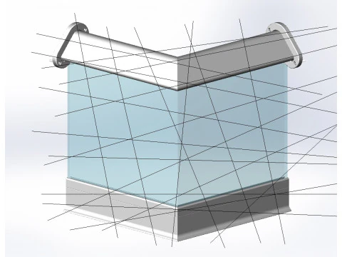 Алюминиевая балюстрада Bolcony 16 3D Модель