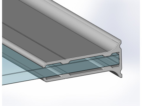 Aluminium Balustrade Bolcony 17 3D Model