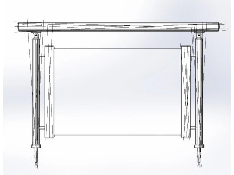 Aluminium Balustrade Bolcony 21 3D Model