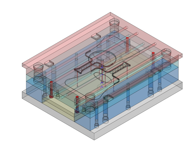 Barbecue Fan Mould 3D Model .c4d .max .obj .3ds .fbx .stl .blend 