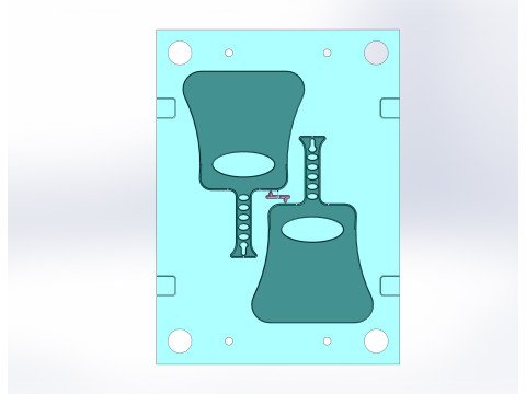 Barbecue Fan Mould 3D Model