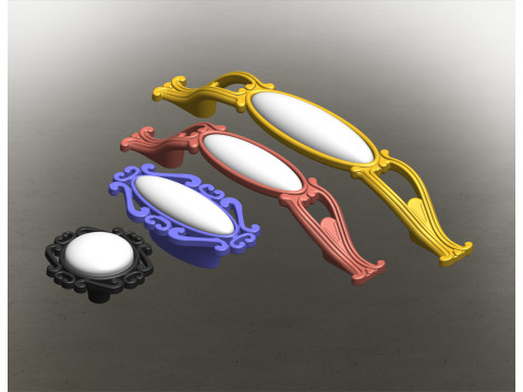 Cabinet Handle Model 04 3Dモデル