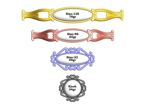 Cabinet Handle Model 04 3D Model