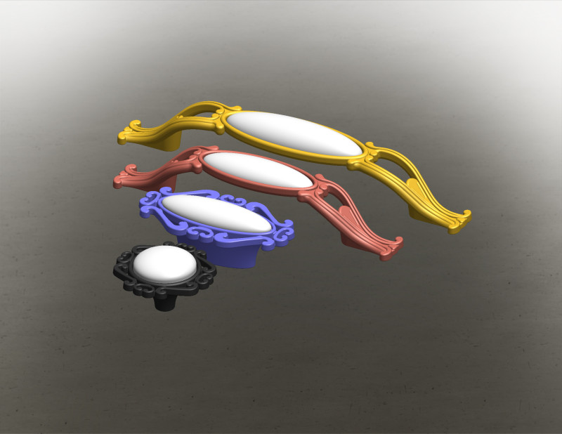 Cabinet Handle Model 04 3Dモデル .c4d .max .obj .3ds .fbx .stl .blend 
