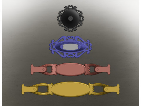 Cabinet Handle Model 04 3Dモデル