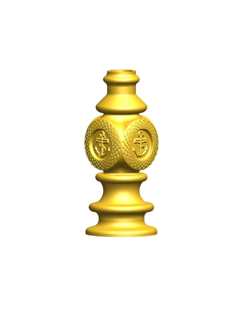 Tassel Design 01 3D Model .c4d .max .obj .3ds .fbx .stl .blend 