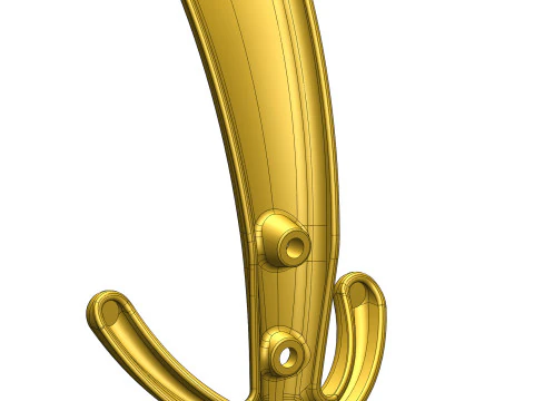 Coat Hanger Model 01Long 3D Model