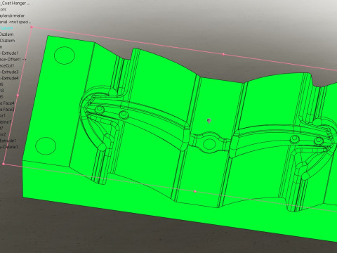 Coat Hanger Model 01Long 3D 모델