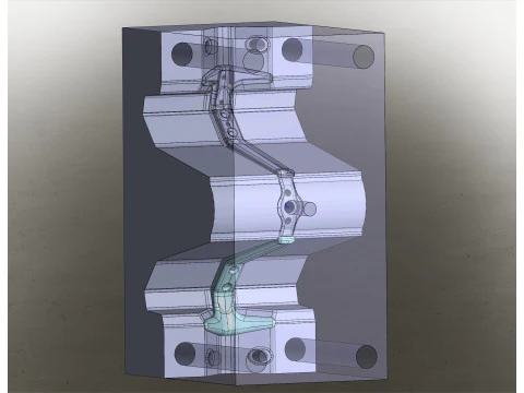 Вешалка для одежды Модель 02Длинная 3D Модель
