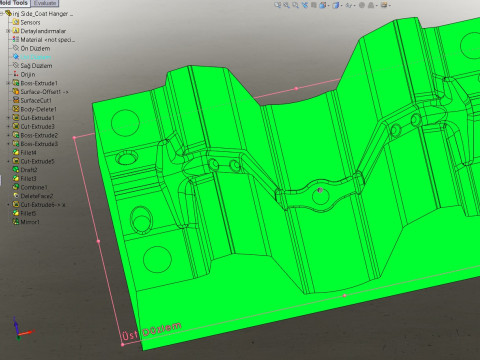 Coat Hanger Model 02Long Modelo 3D