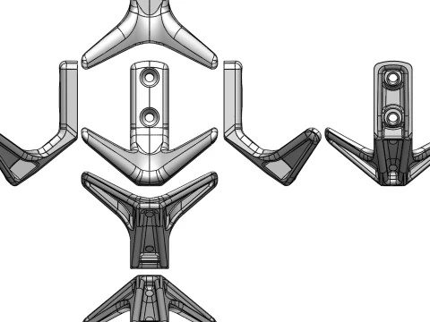 Coat Hanger Model 02 3D Model