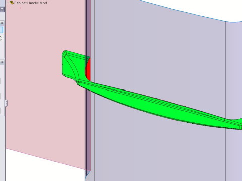 Cabinet Handle Model 06 3D 模型