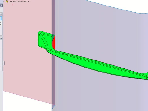 Cabinet Handle Model 06 3D Model