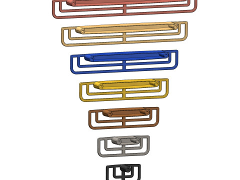 Cabinet Handle Model 08 3D-Modell