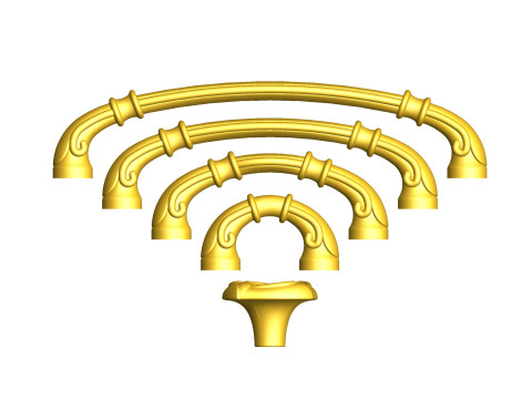 Cabinet Handle Model 09 Slider 3D 모델
