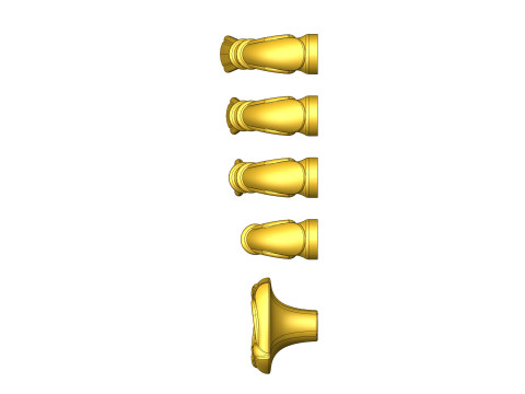 Cabinet Handle Model 09 Slider 3D 모델