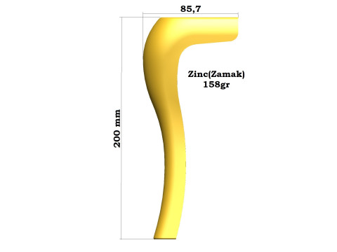 Furniture Leg New Design 01 20cm 3Dモデル
