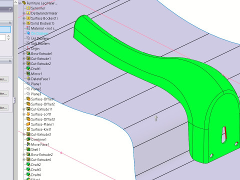 Furniture Leg New Design 01 20cm 3Dモデル