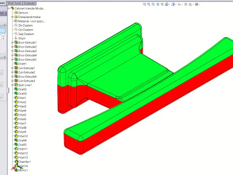 Cabinet Handle Model 11 3D Model