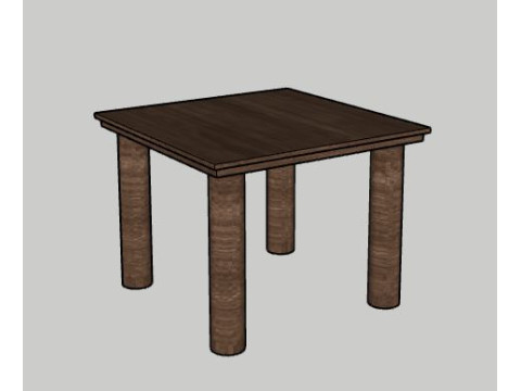 Simple Table Modelo 3D