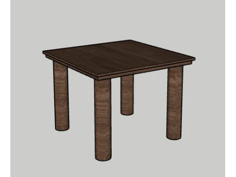 Simple Table 3D Model