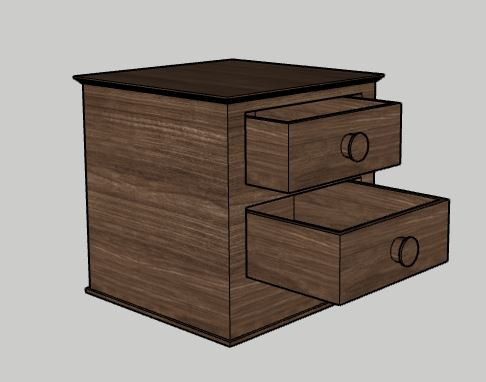 Simple Drawer Modelo 3D .c4d .max .obj .3ds .fbx .stl .blend 