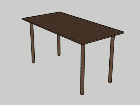 Simple Table 3 3D Model