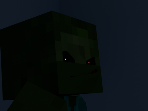 Minecraft Zombie Animated 3D Model 3D