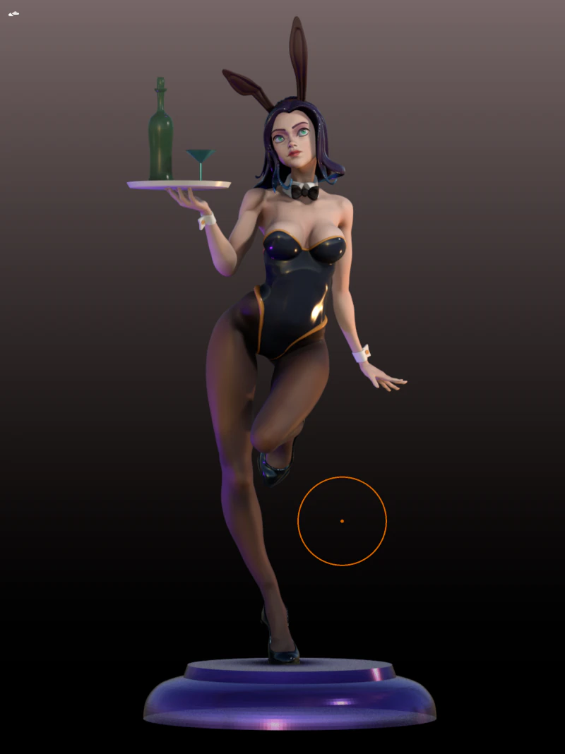 Coelhinho Modelo de Impressão 3D .c4d .max .obj .3ds .fbx .stl .blend 