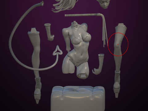 Playful succubus 3D Baskı Modeli