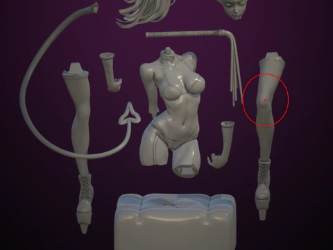 Playful succubus 3D Print Model