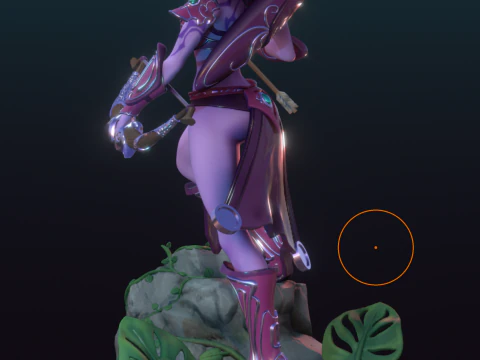 Elf archer 3D Print Model