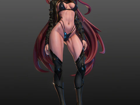 Cute Elf 3D Print Model