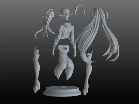 Cute Elf 3D Print Model