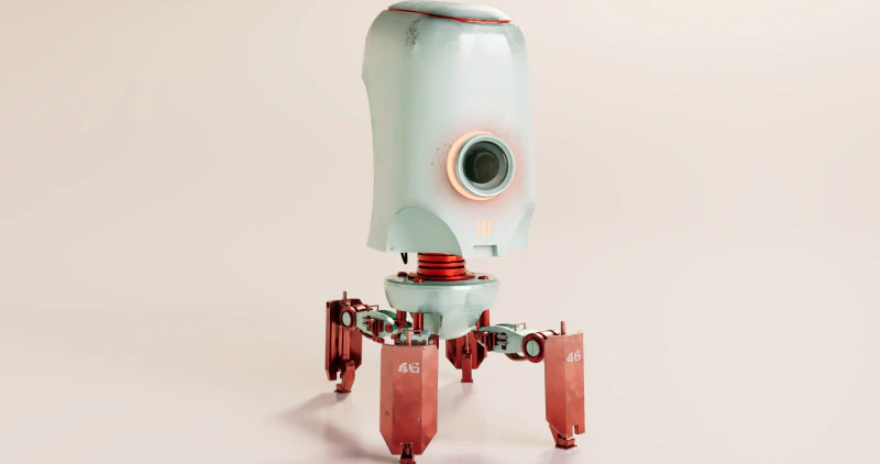 Medic Robot 3D Model .c4d .max .obj .3ds .fbx .stl .blend 