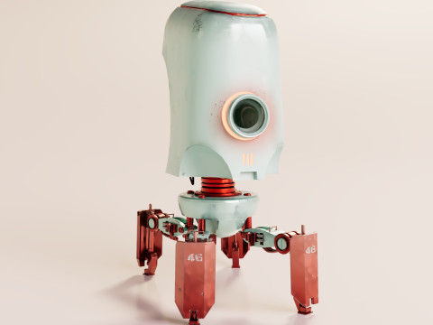 Medic Robot 3D Model