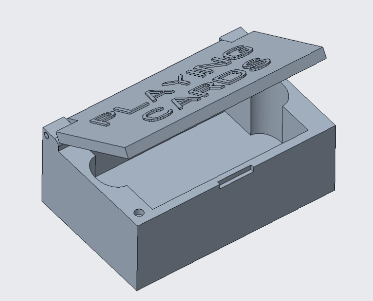 Minimalist Card Holder 3D Print Model .c4d .max .obj .3ds .fbx .stl .blend 