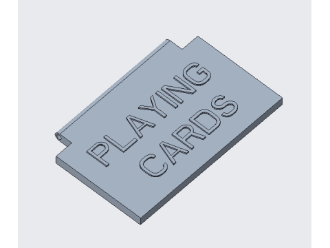 Minimalist Card Holder 3D Baskı Modeli
