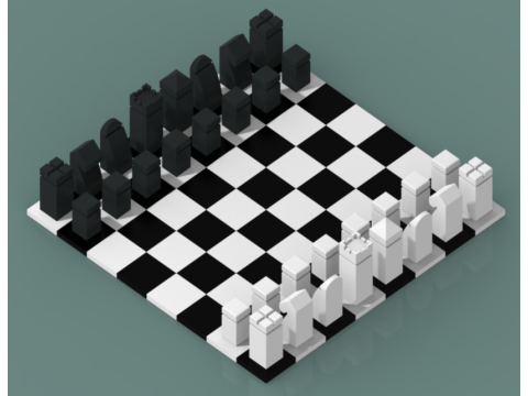 Puzzle magnetic Chess 3D Принт Модель