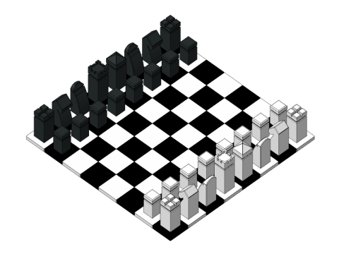 Puzzle magnetic Chess 3Dプリントモデル
