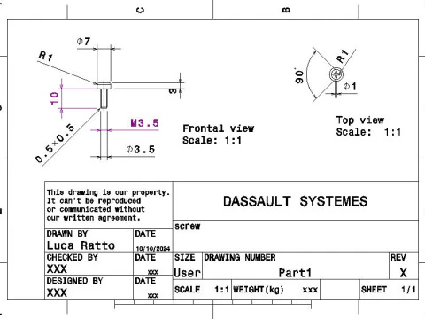 Schrauben 3D Druckmodell