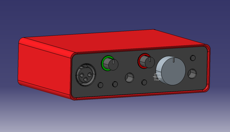 FocusRite Solo 3세대 오디오 카드 3D 모델 .c4d .max .obj .3ds .fbx .stl .blend