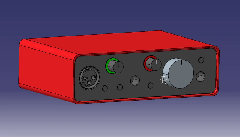 FocusRite Solo 3th generation audio card 3D Model .c4d .max .obj .3ds .fbx .stl .blend